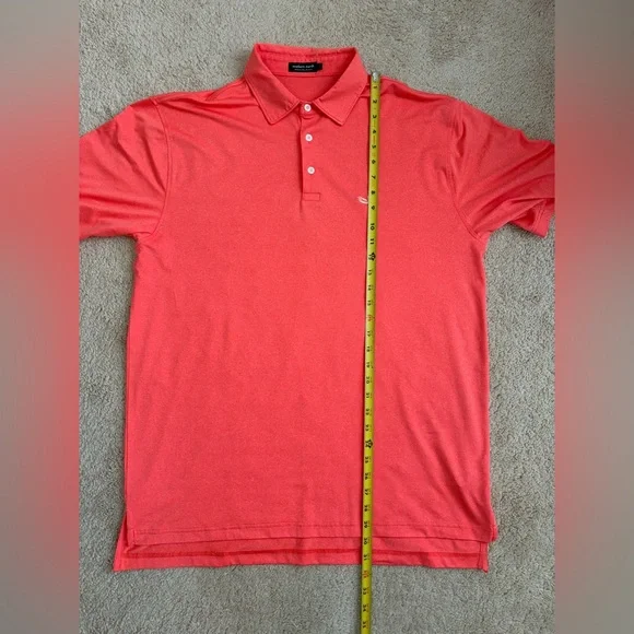Southern Marsh Orange Pink Performance Polo Shirt Size Large L - Picture 7 of 8